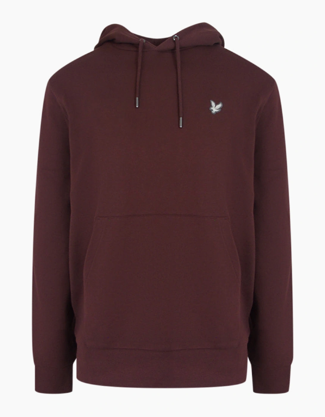 Lyle & Scott Diagonal Weave French Terry Burgundy Hoodie