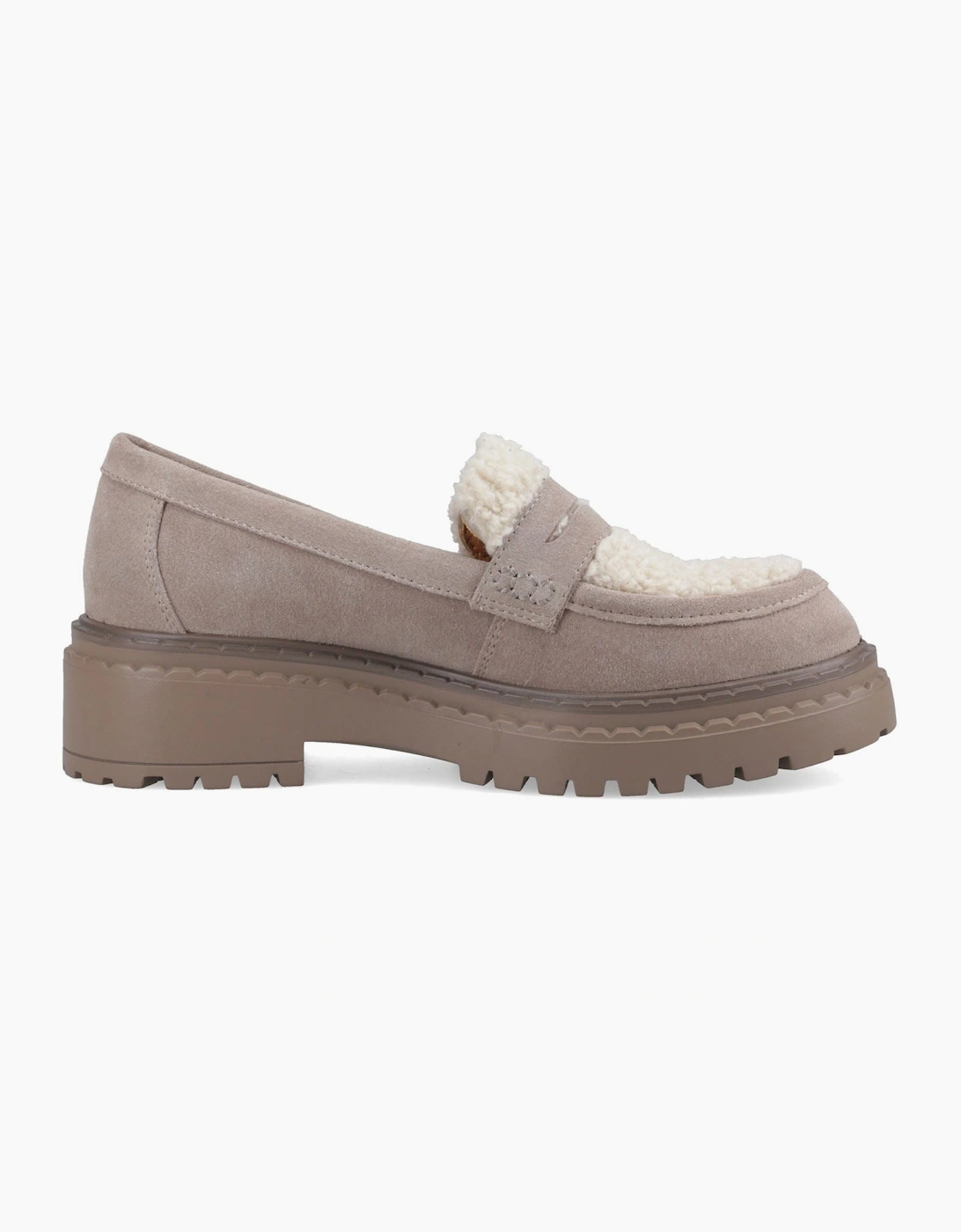 Hush Puppies Odessa Leather Women's TAUPE Loafers