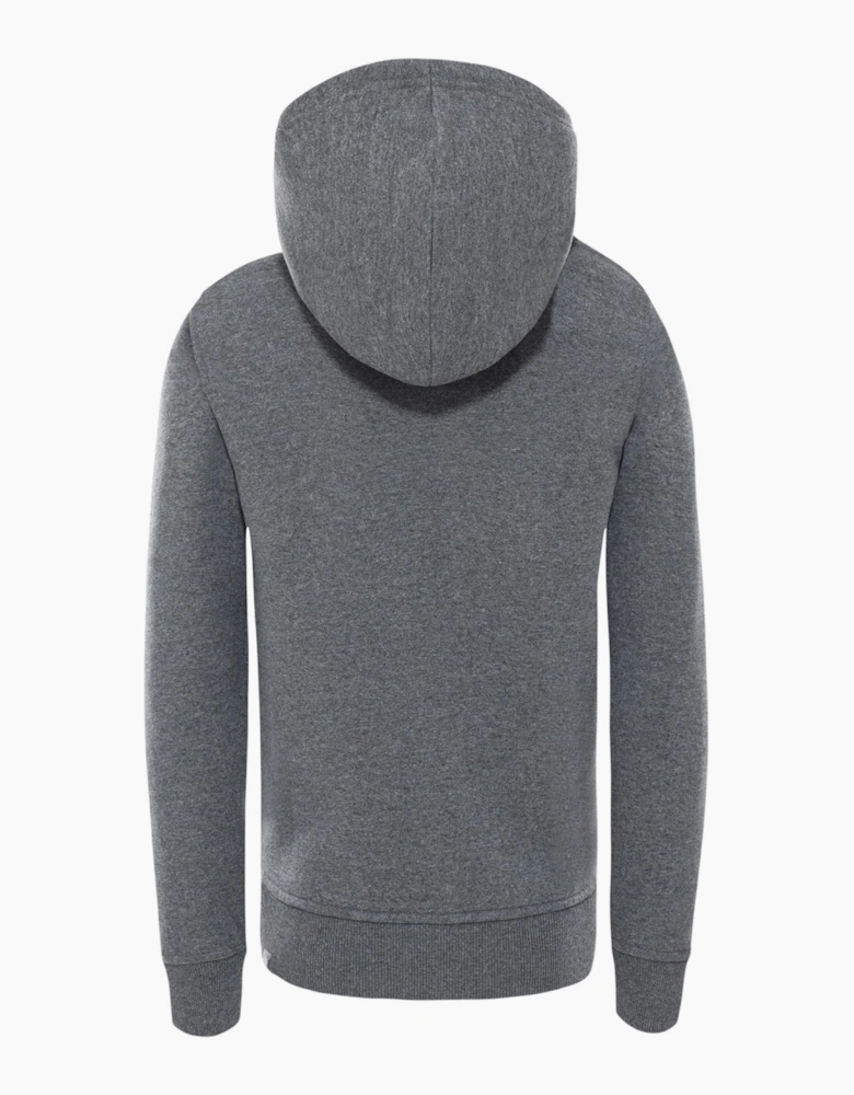 The North Face Unisex Kids Drew Peak Embroidery Hoodie in Grey