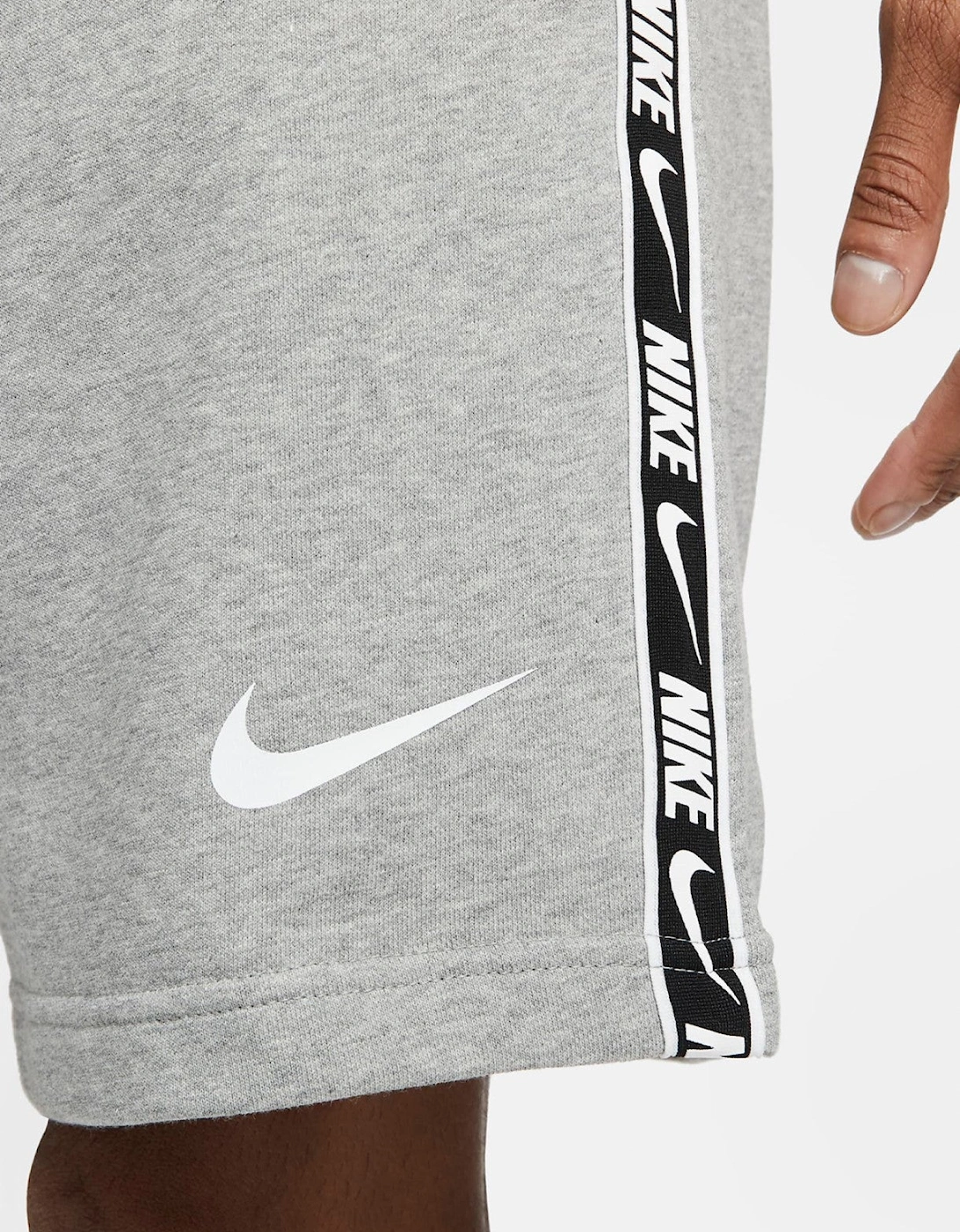 Nike Mens NSW Repeat Fleece Shorts in Grey