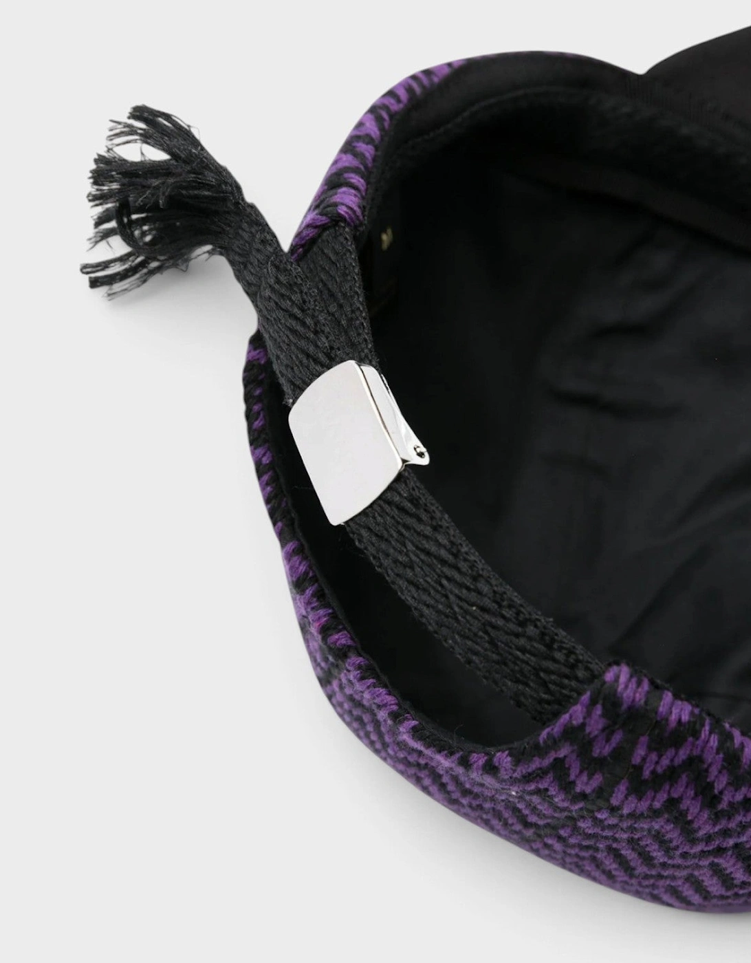 Lanvin Curb Baseball Cap Black Purple