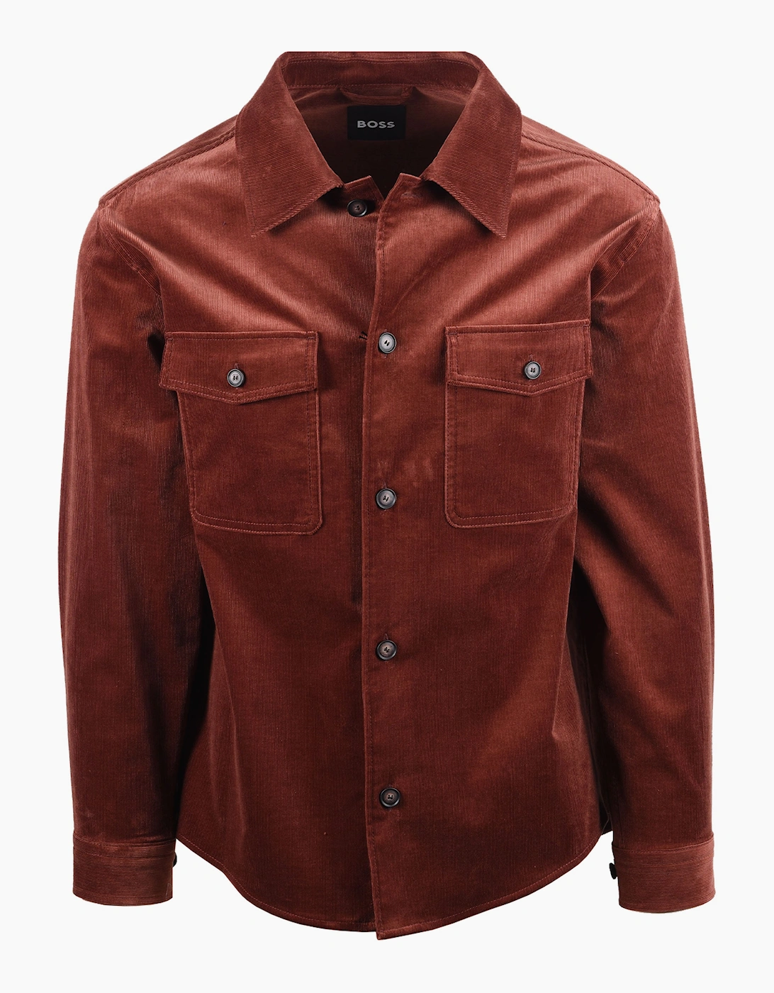 Boss Black BOSS C CARPER CORDUROY OVERSHIRT MEDIUM BROWN