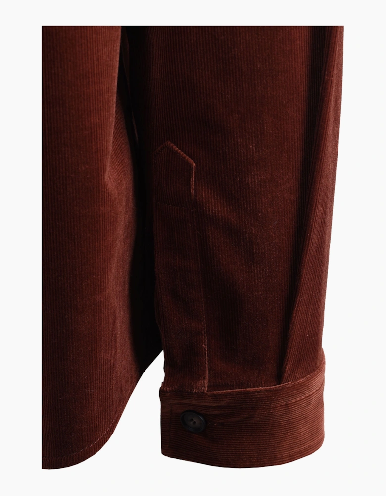 Boss Black BOSS C CARPER CORDUROY OVERSHIRT MEDIUM BROWN