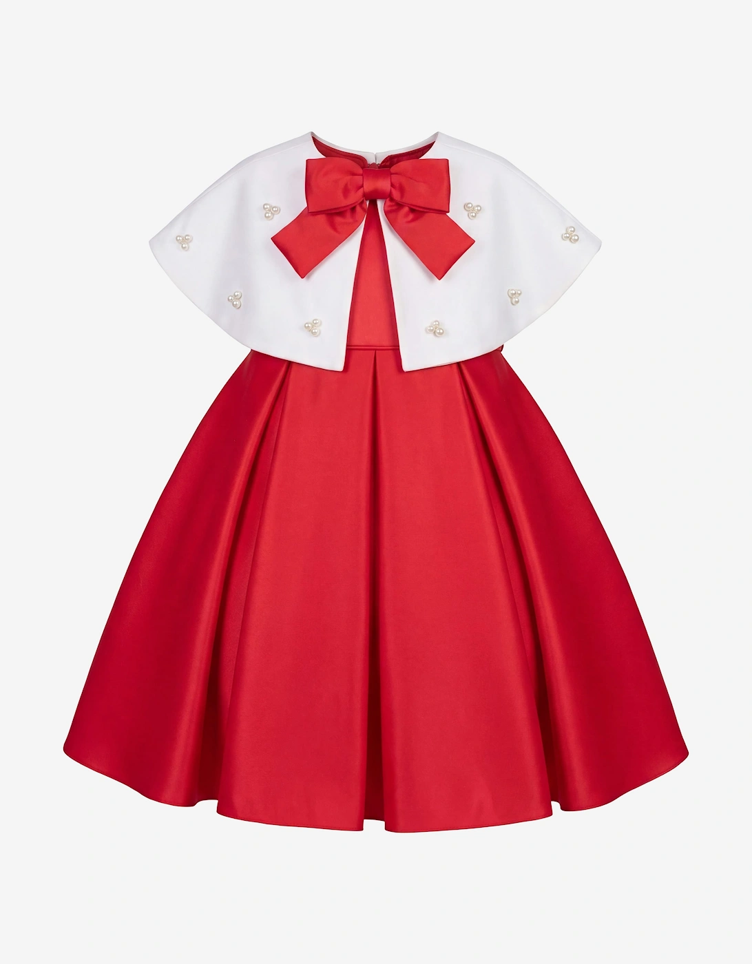 DRESS & Fleur Girls Dress and Bolero Set in Red