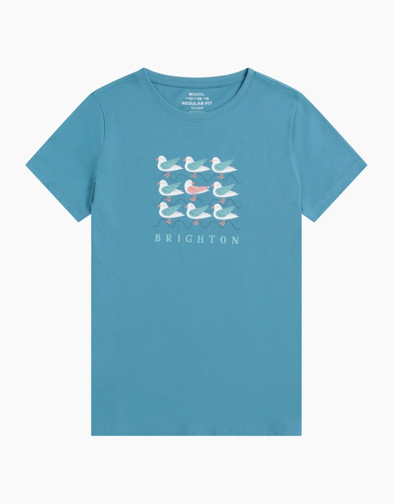 Mountain Warehouse Womens Brighton Cotton Lightweight Regular T-Shirt