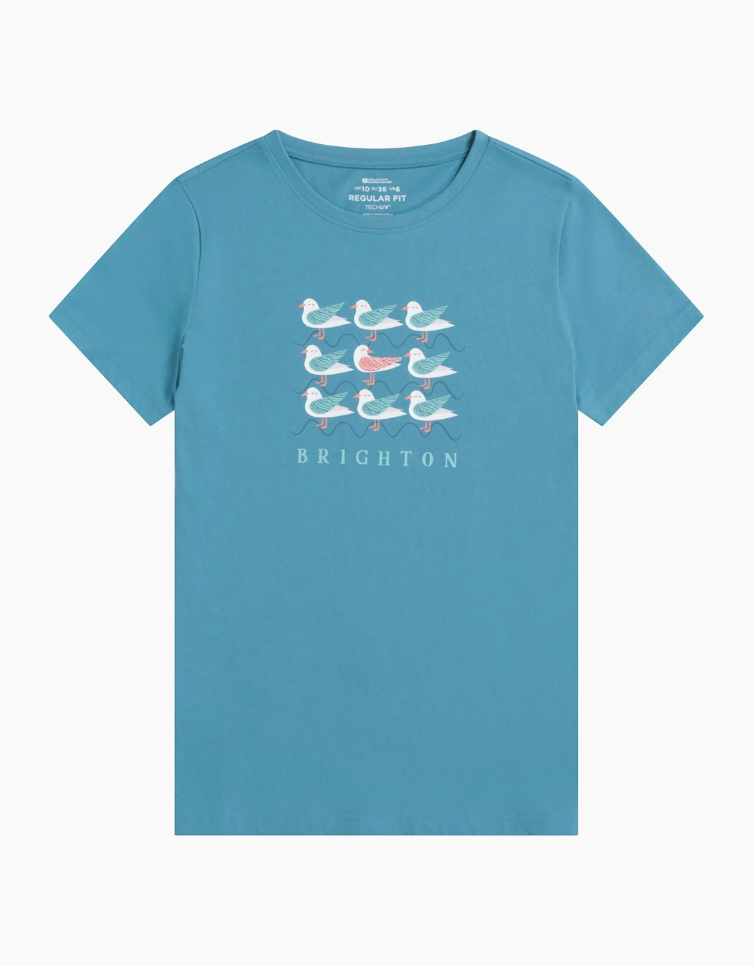 Mountain Warehouse Womens Brighton Cotton Lightweight Regular T-Shirt