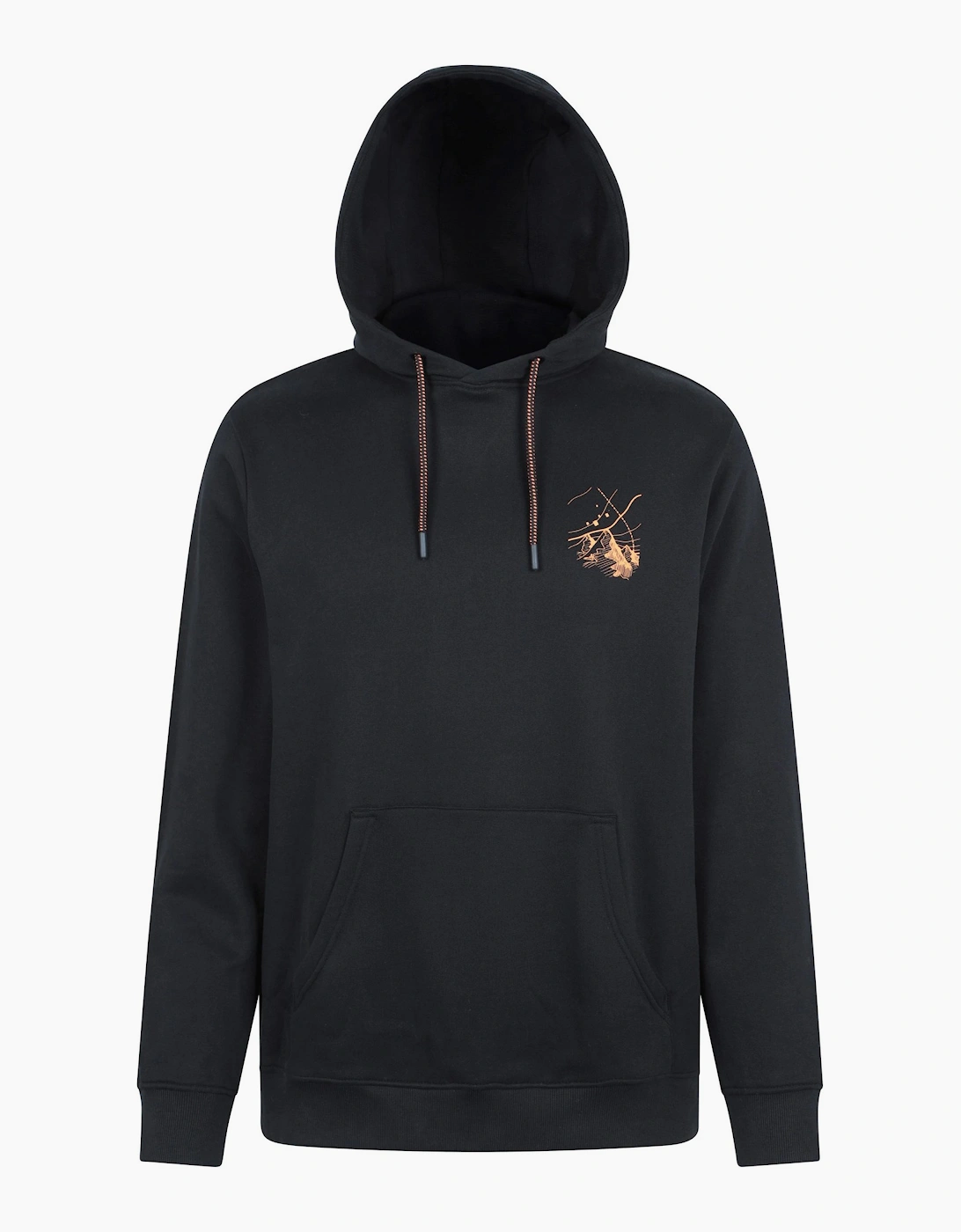 Mountain Warehouse Mens Mountain Cotton Anti-Pilling Travel Drawstring Hoodie