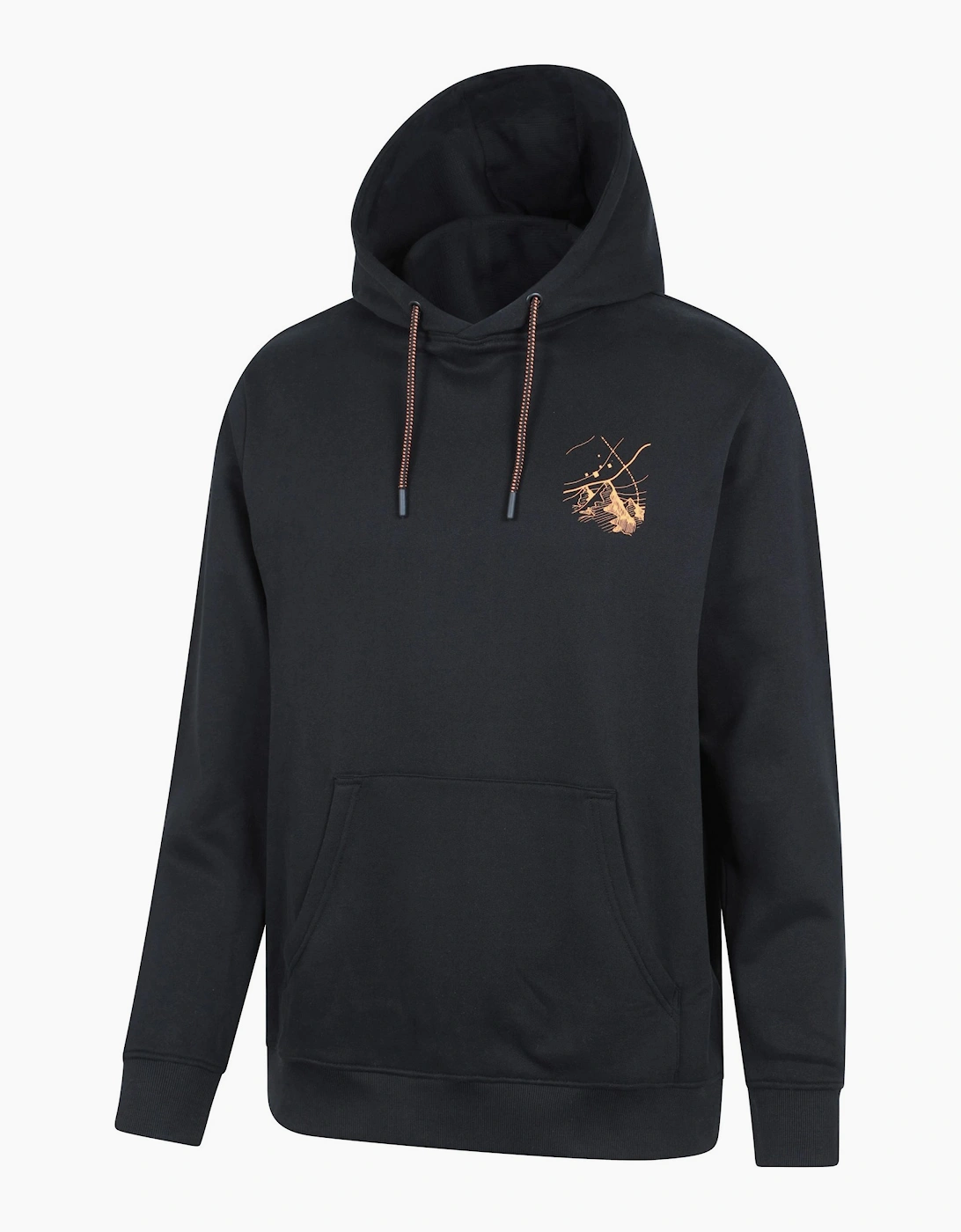 Mountain Warehouse Mens Mountain Cotton Anti-Pilling Travel Drawstring Hoodie