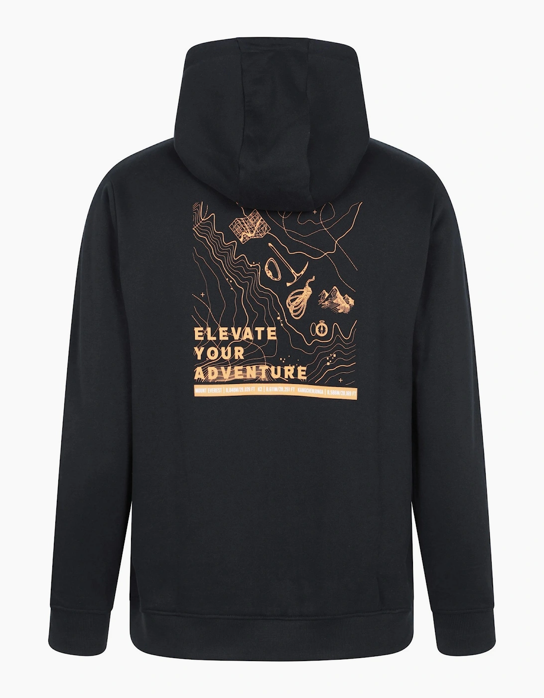 Mountain Warehouse Mens Mountain Cotton Anti-Pilling Travel Drawstring Hoodie