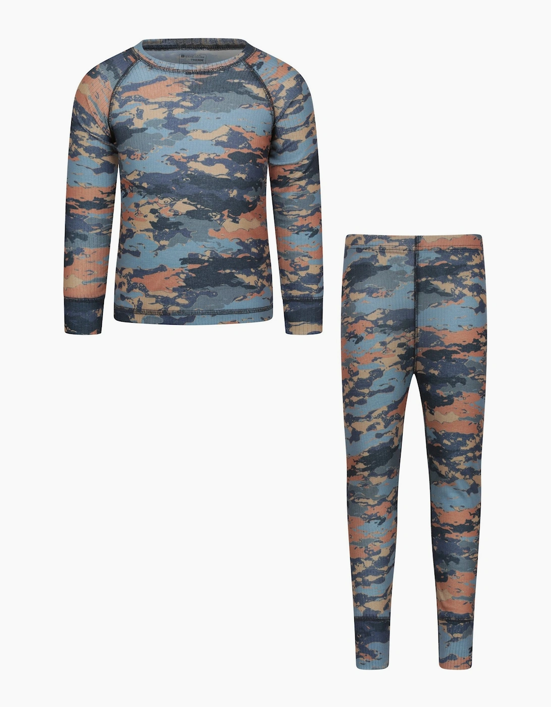 Mountain Warehouse Childrens Camouflage Lightweight Base Layer Set