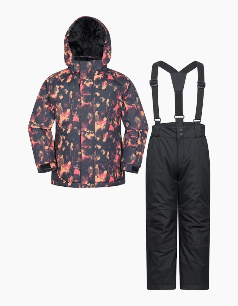 Mountain Warehouse Childrens Printed Ski Jacket and Trousers Set