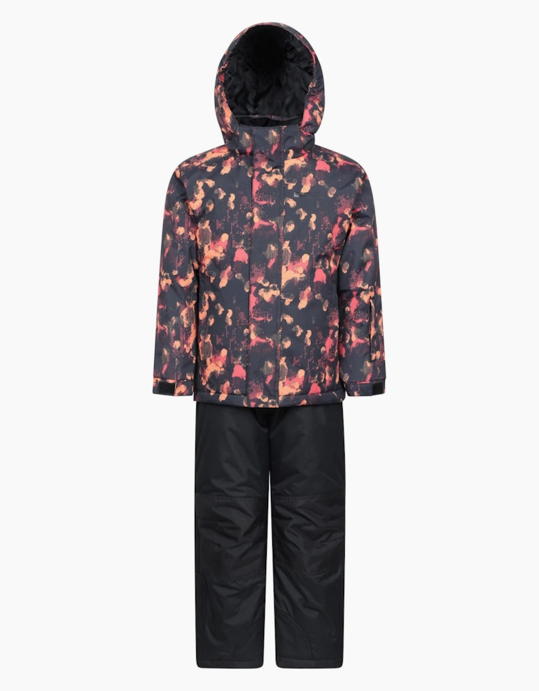 Mountain Warehouse Childrens Printed Ski Jacket and Trousers Set