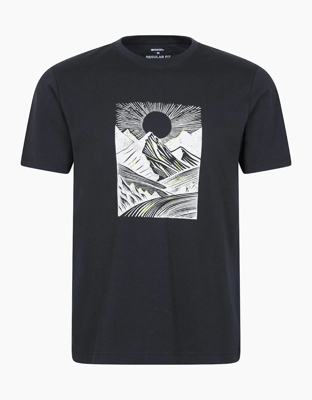 Mountain Warehouse Mens Sunrise Organic Cotton UV Protection Regular Short-Sleeved T-Shirt
