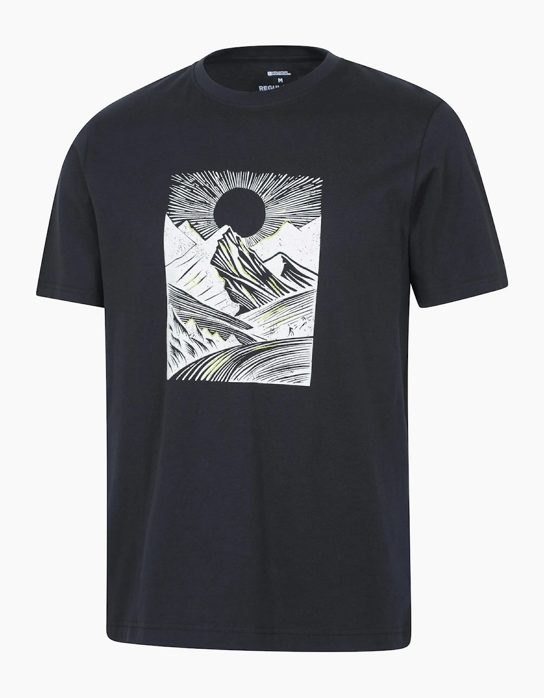 Mountain Warehouse Mens Sunrise Organic Cotton UV Protection Regular Short-Sleeved T-Shirt