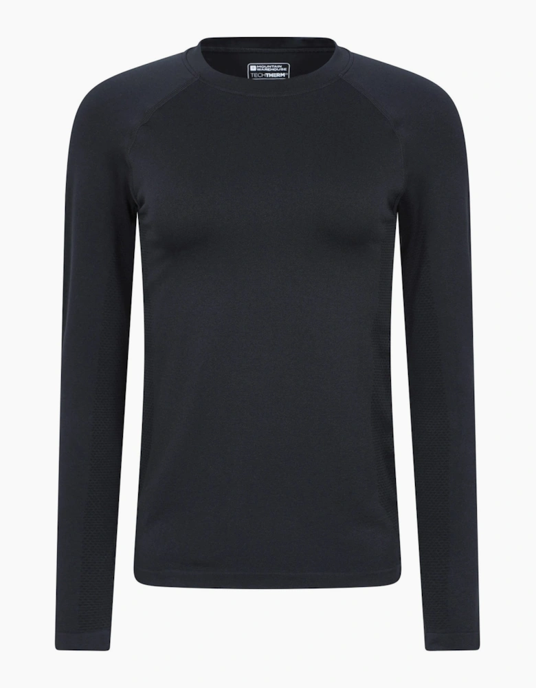 Mountain Warehouse Womens Active Seamless Fitted Raglan Long-Sleeved Base Layer Top