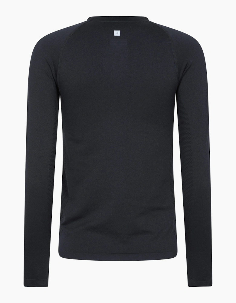 Mountain Warehouse Womens Active Seamless Fitted Raglan Long-Sleeved Base Layer Top