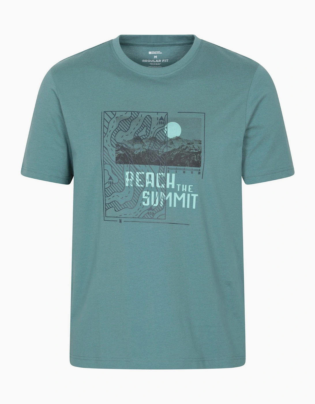 Mountain Warehouse Mens Reach The Summit Lightweight T-Shirt