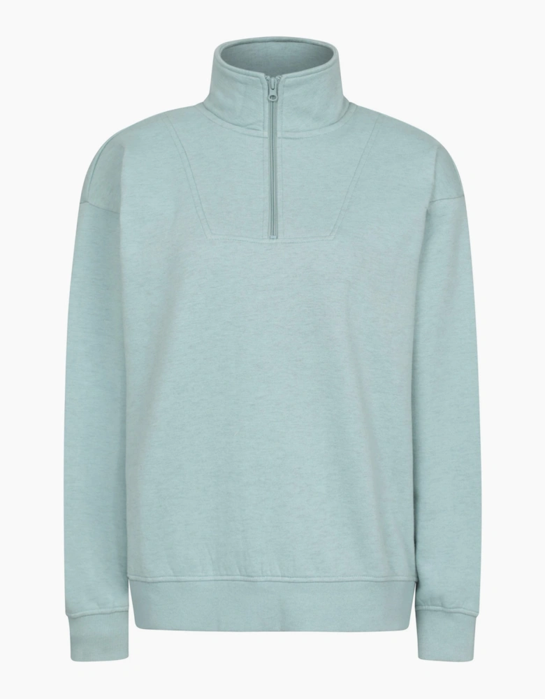 Mountain Warehouse Womens Zip Neck Relaxed Fit Sweatshirt