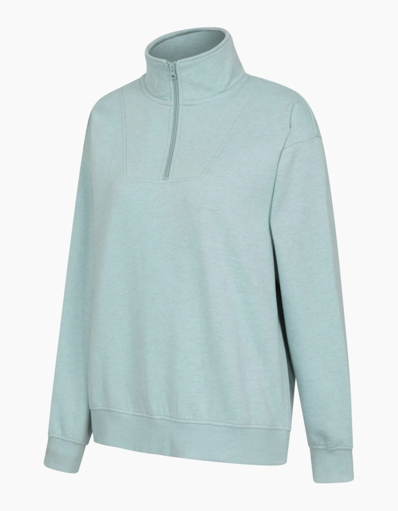 Mountain Warehouse Womens Zip Neck Relaxed Fit Sweatshirt