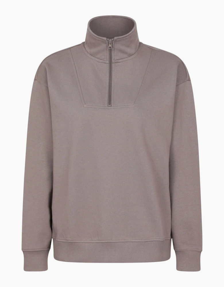 Mountain Warehouse Womens Zip Neck Relaxed Fit Sweatshirt