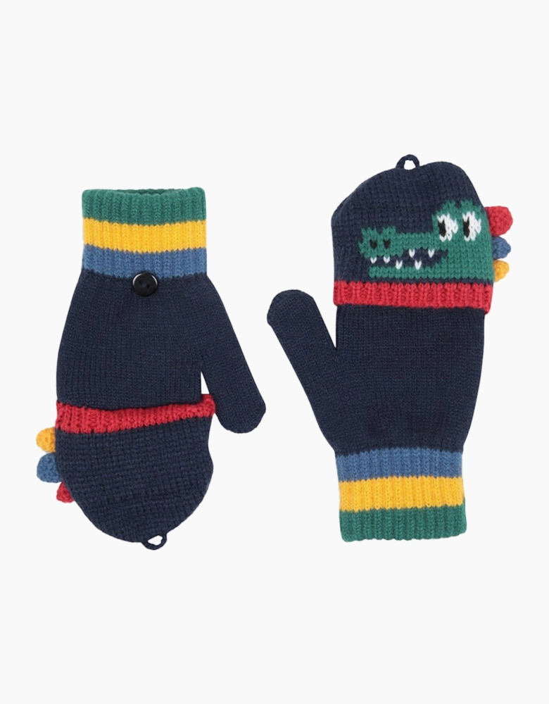 Mountain Warehouse Kids Crocodile Winter Hat And Gloves Set