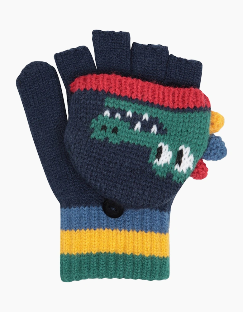 Mountain Warehouse Kids Crocodile Winter Hat And Gloves Set