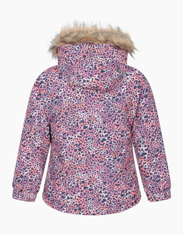 Mountain Warehouse Childrens/Kids Glacial Water Resistant Leopard Print Skiing Ski Jacket