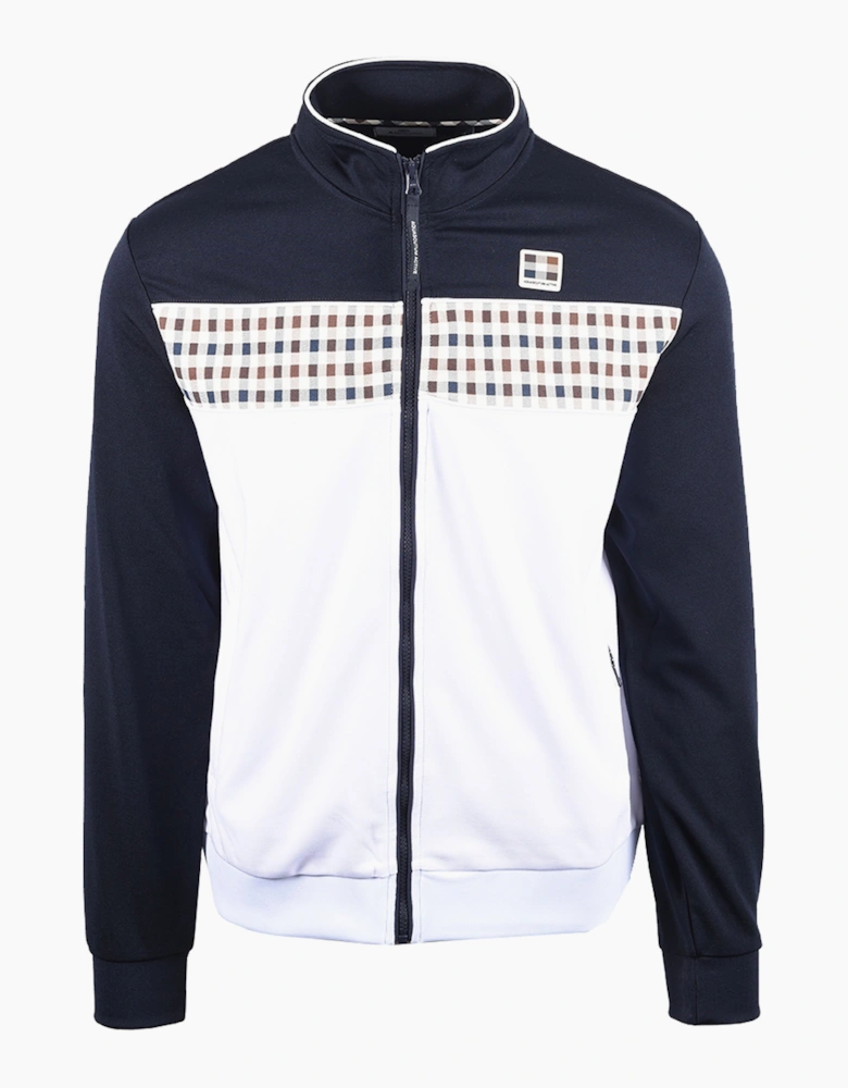 AQUASCUTUM FULL ZIP TRACKTOP NAVY