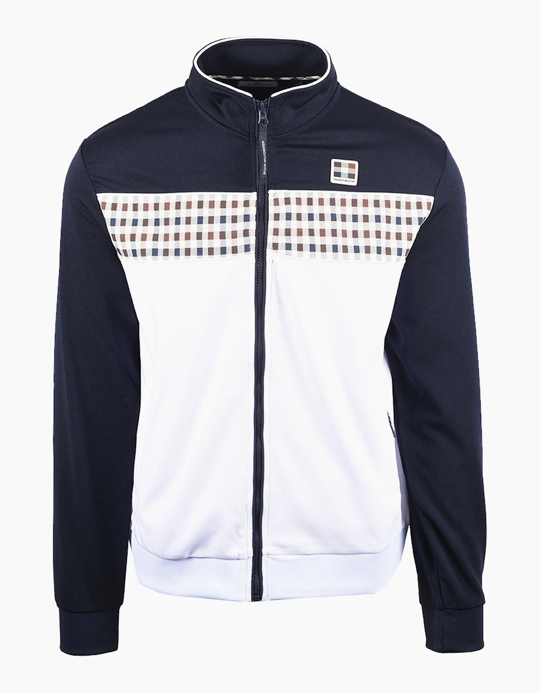 AQUASCUTUM FULL ZIP TRACKTOP NAVY