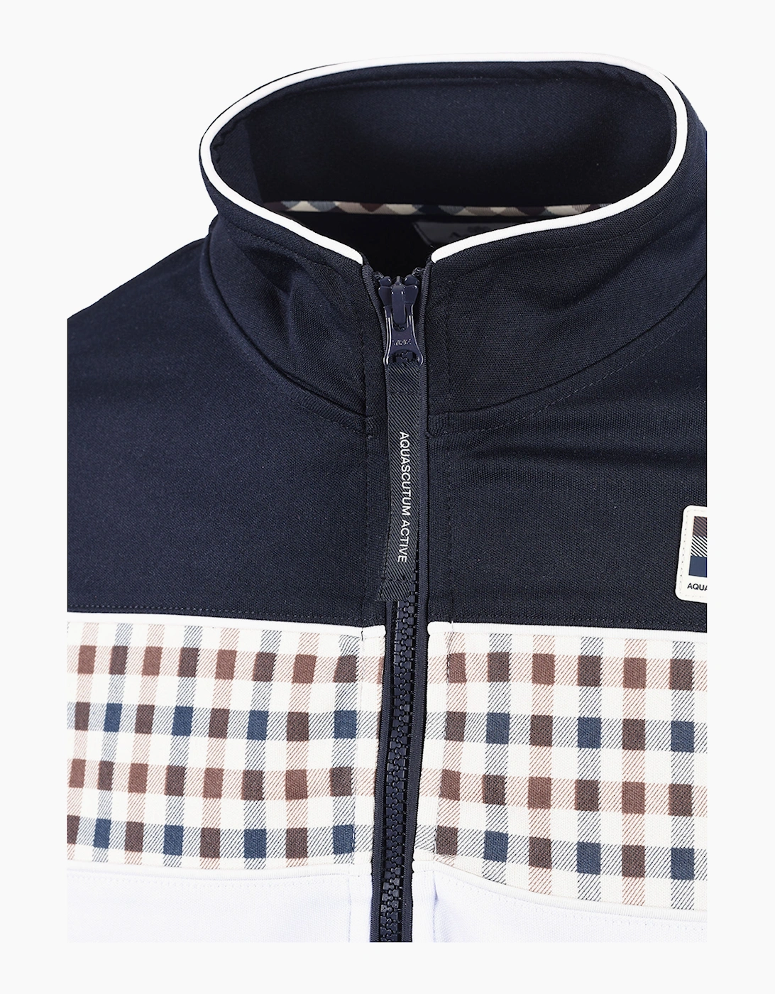 AQUASCUTUM FULL ZIP TRACKTOP NAVY
