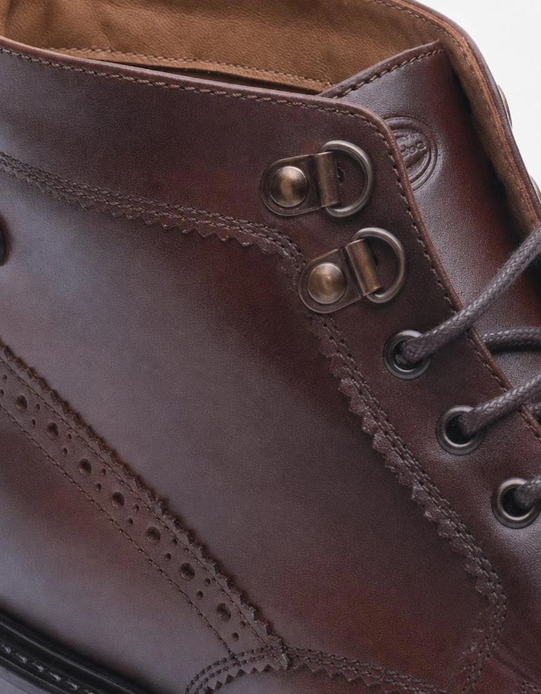 Base London FOSTER TOE CAP BOOT Mens Ankle Boots Brown