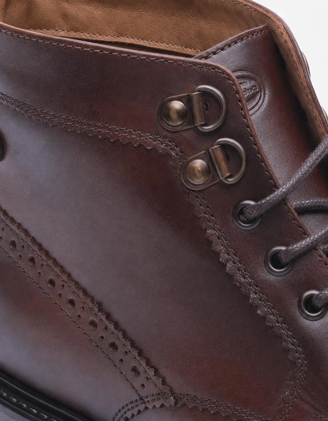 Base London FOSTER TOE CAP BOOT Mens Ankle Boots Brown