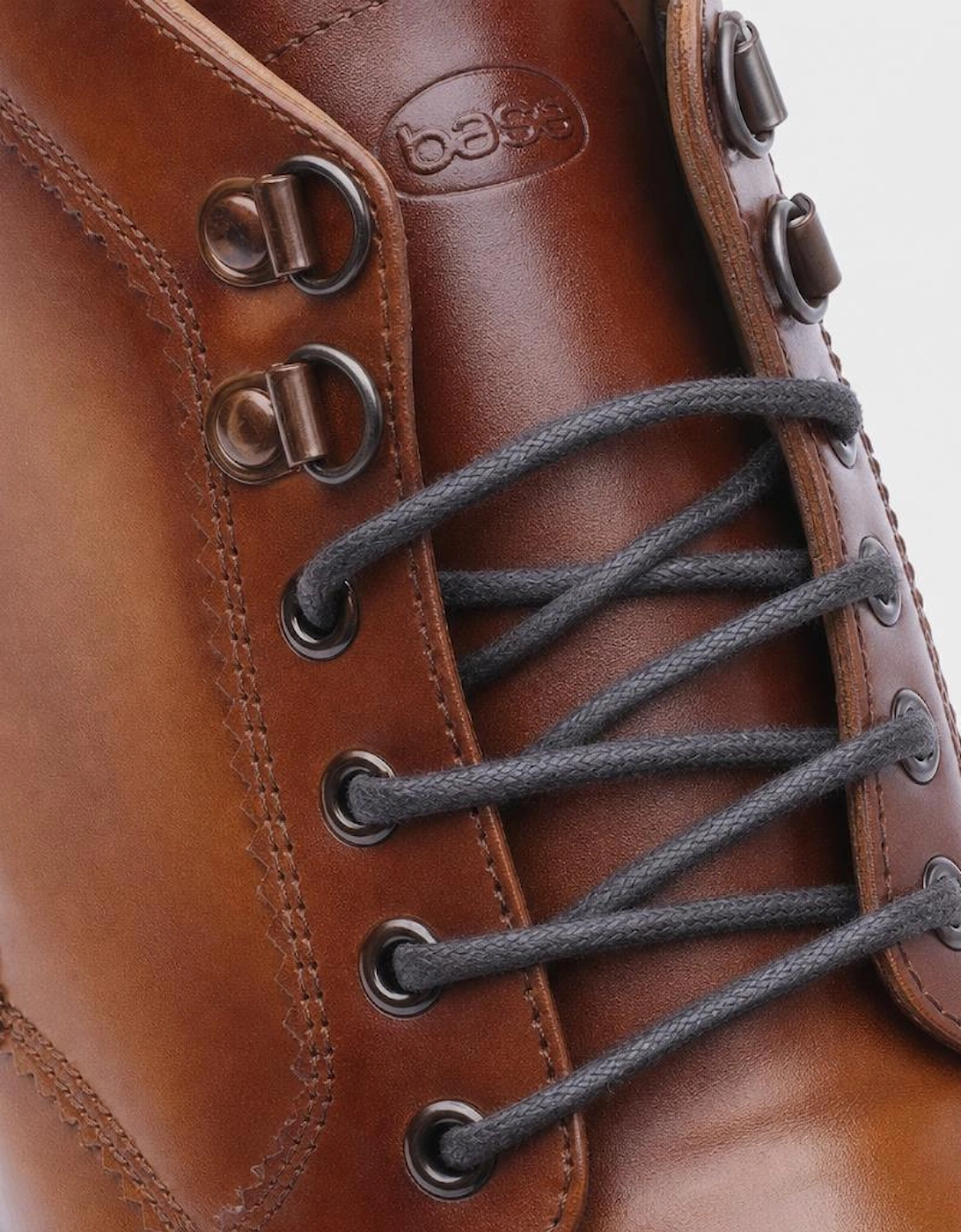 Base London FOSTER TOE CAP BOOT Mens Ankle Boots Tan