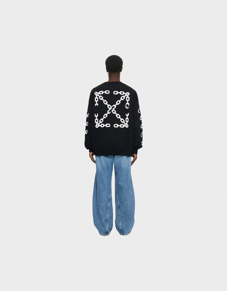 Chain Arrow Sweatshirt Black