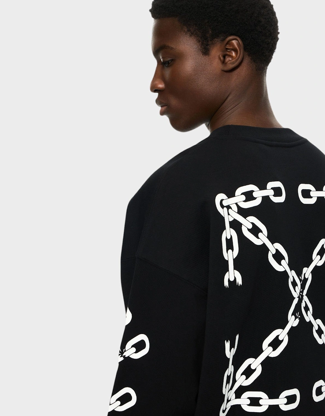 Chain Arrow Sweatshirt Black