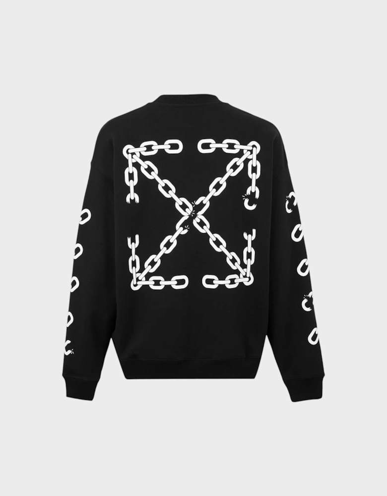 Chain Arrow Sweatshirt Black