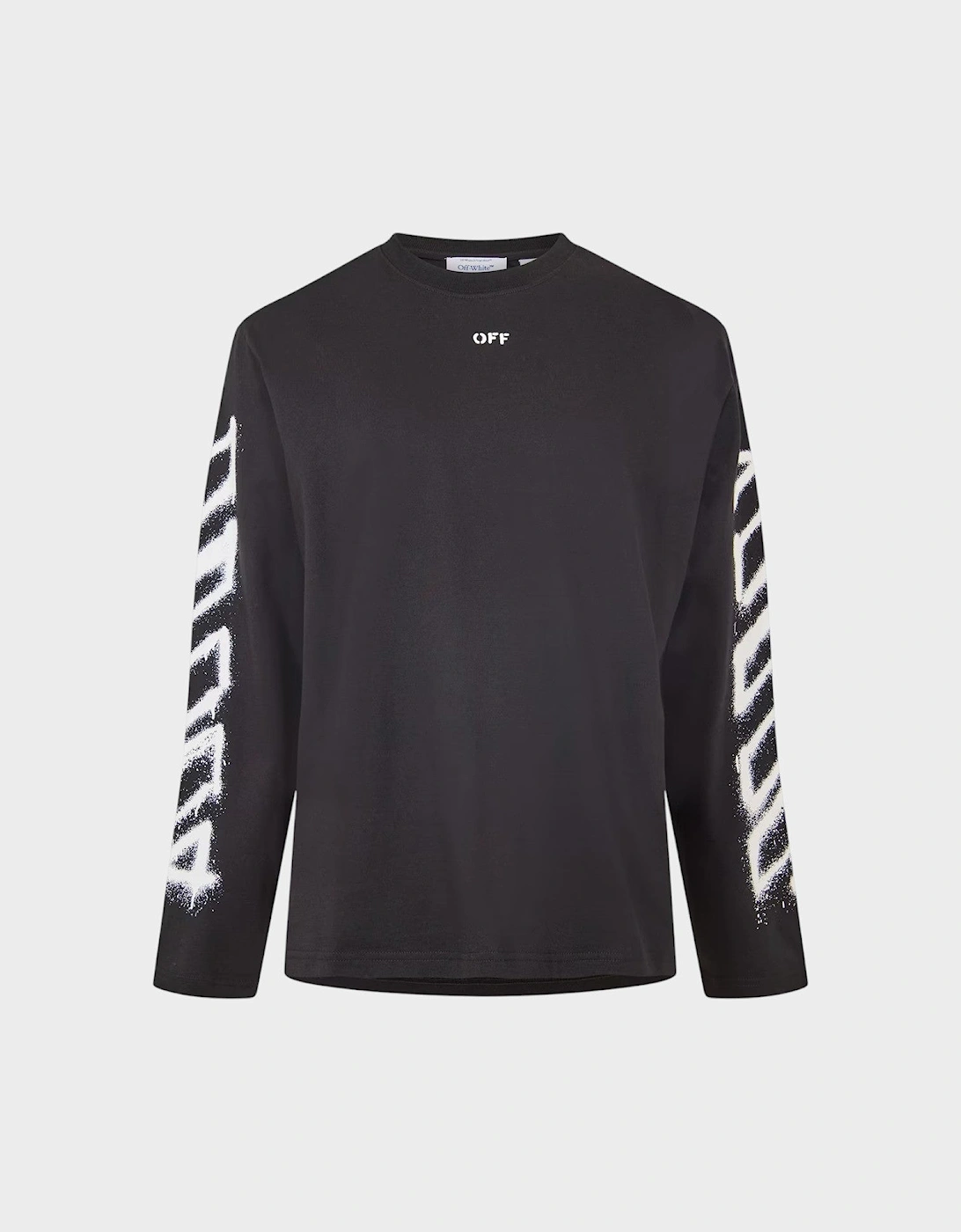 Spray Arrow Long Sleeve T Shirt Black
