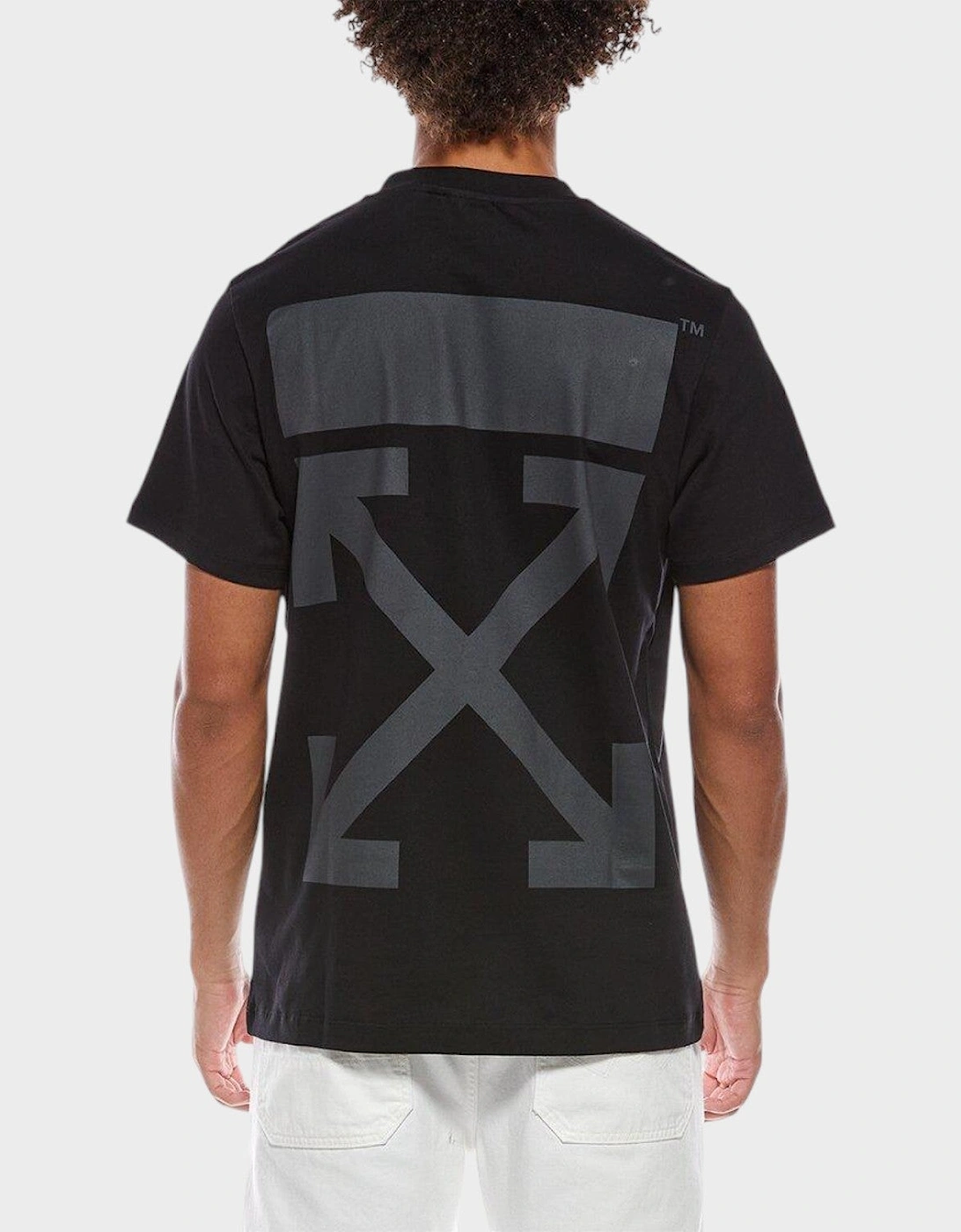 Tonal Arrow Slim-Fit T Shirt Black