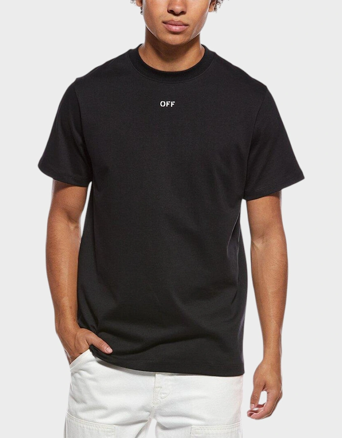 Tonal Arrow Slim-Fit T Shirt Black