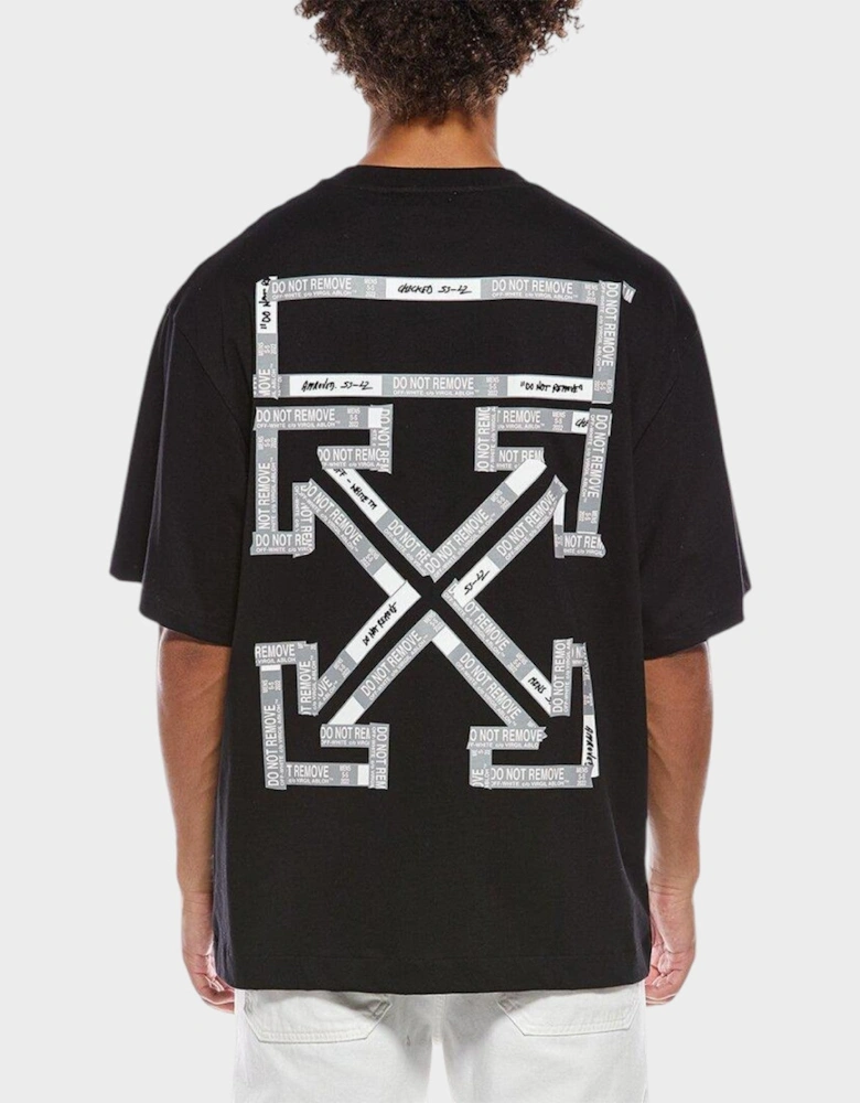 Tape Arrow Skate T Shirt Black