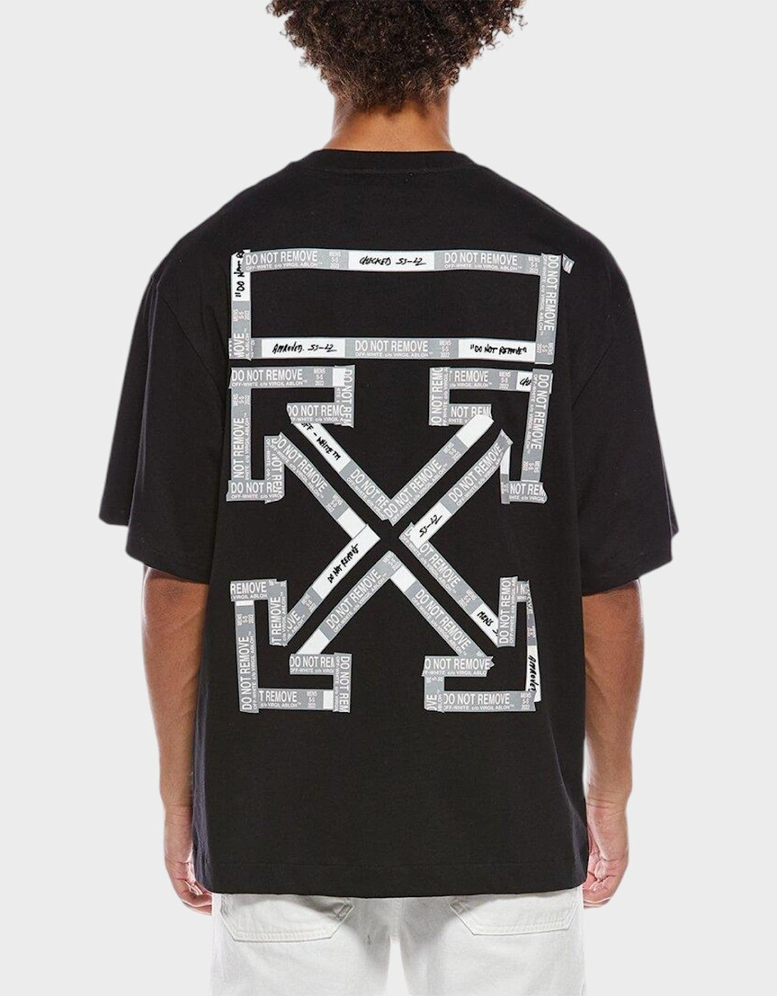 Tape Arrow Skate T Shirt Black
