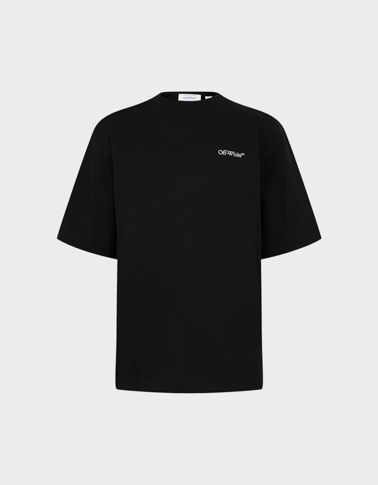 Tape Arrow Skate T Shirt Black