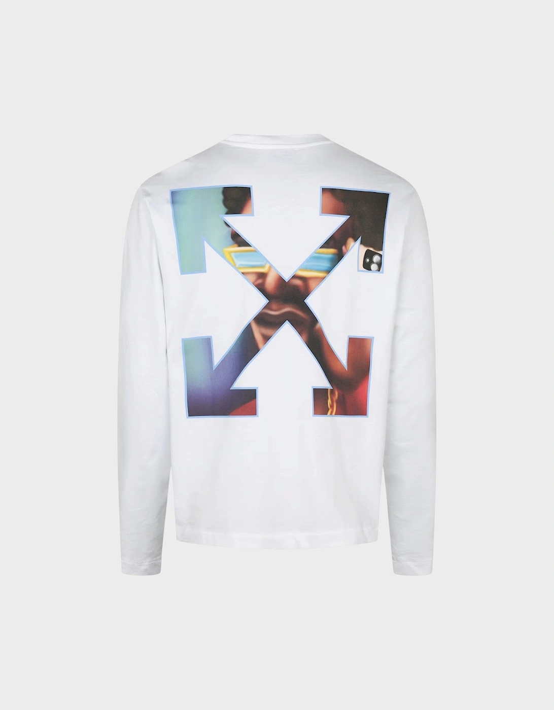 Barber Arrow Skate Long-Sleeve Cotton T-Shirt White