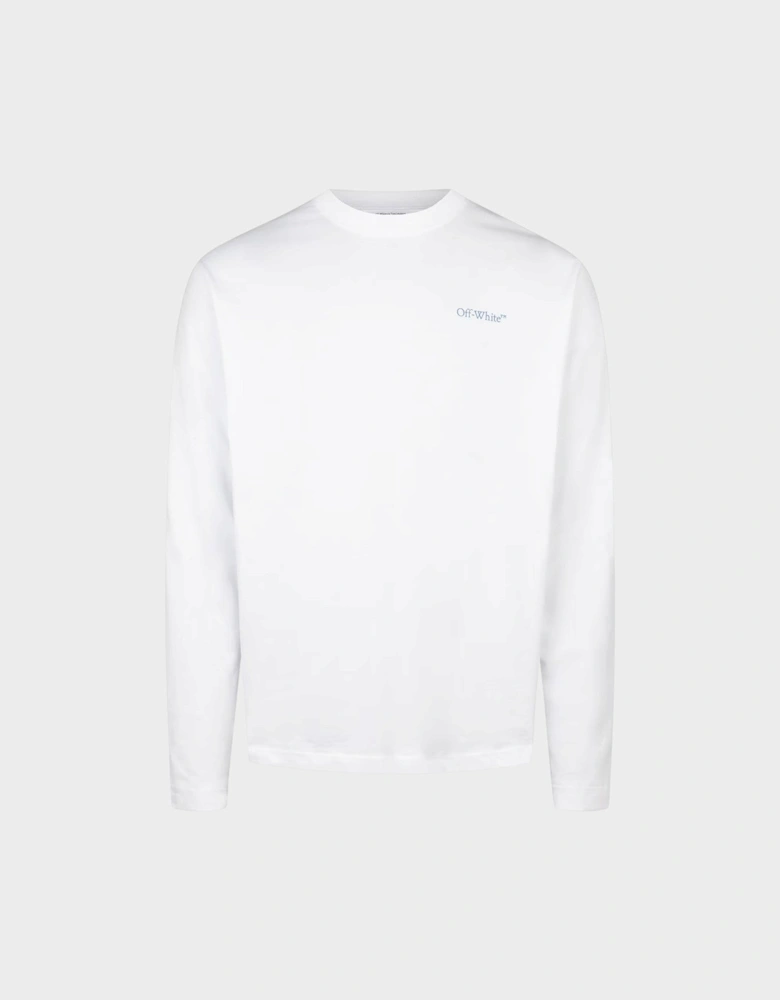 Barber Arrow Skate Long-Sleeve Cotton T-Shirt White