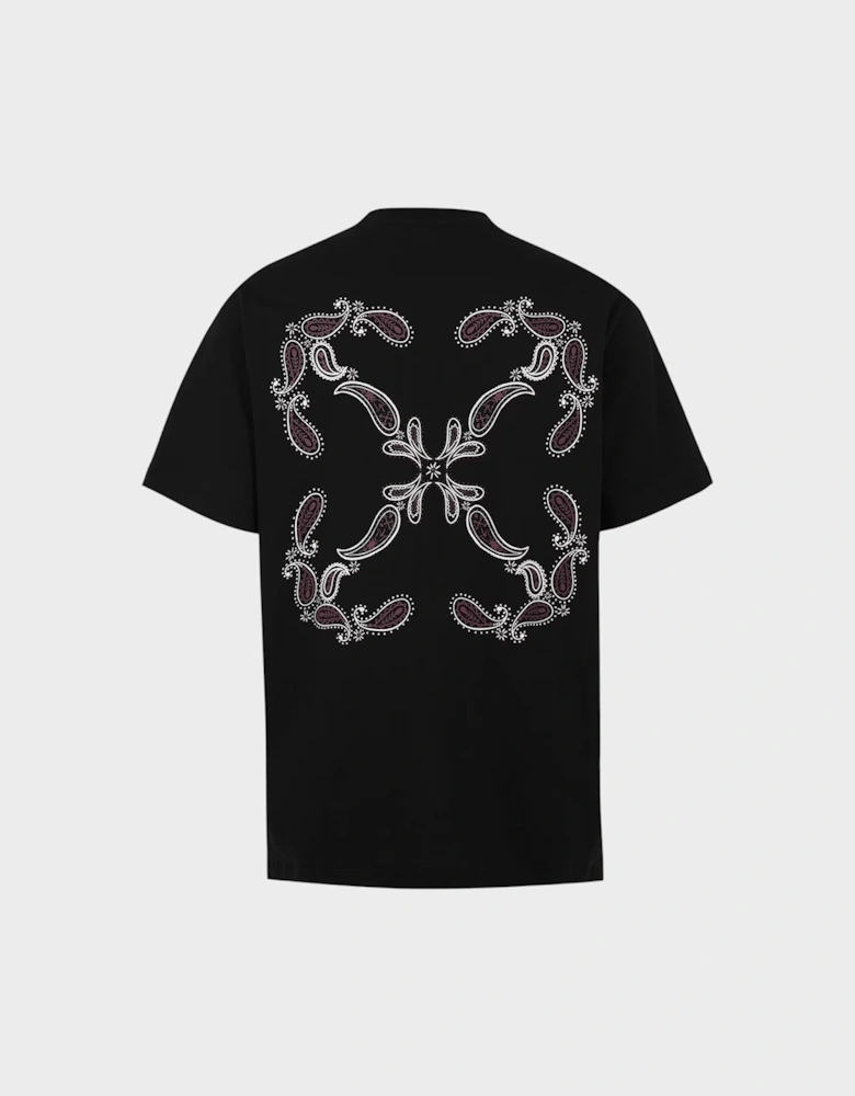 Bandana Arrow Slim-Fit Cotton T-Shirt Black