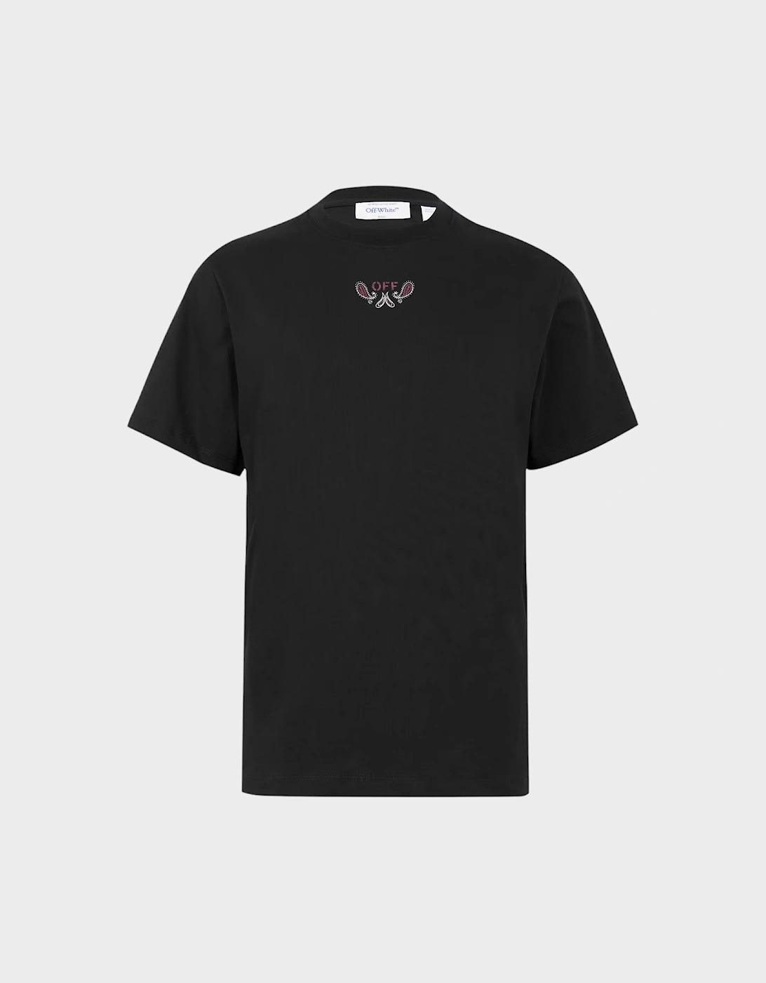 Bandana Arrow Slim-Fit Cotton T-Shirt Black