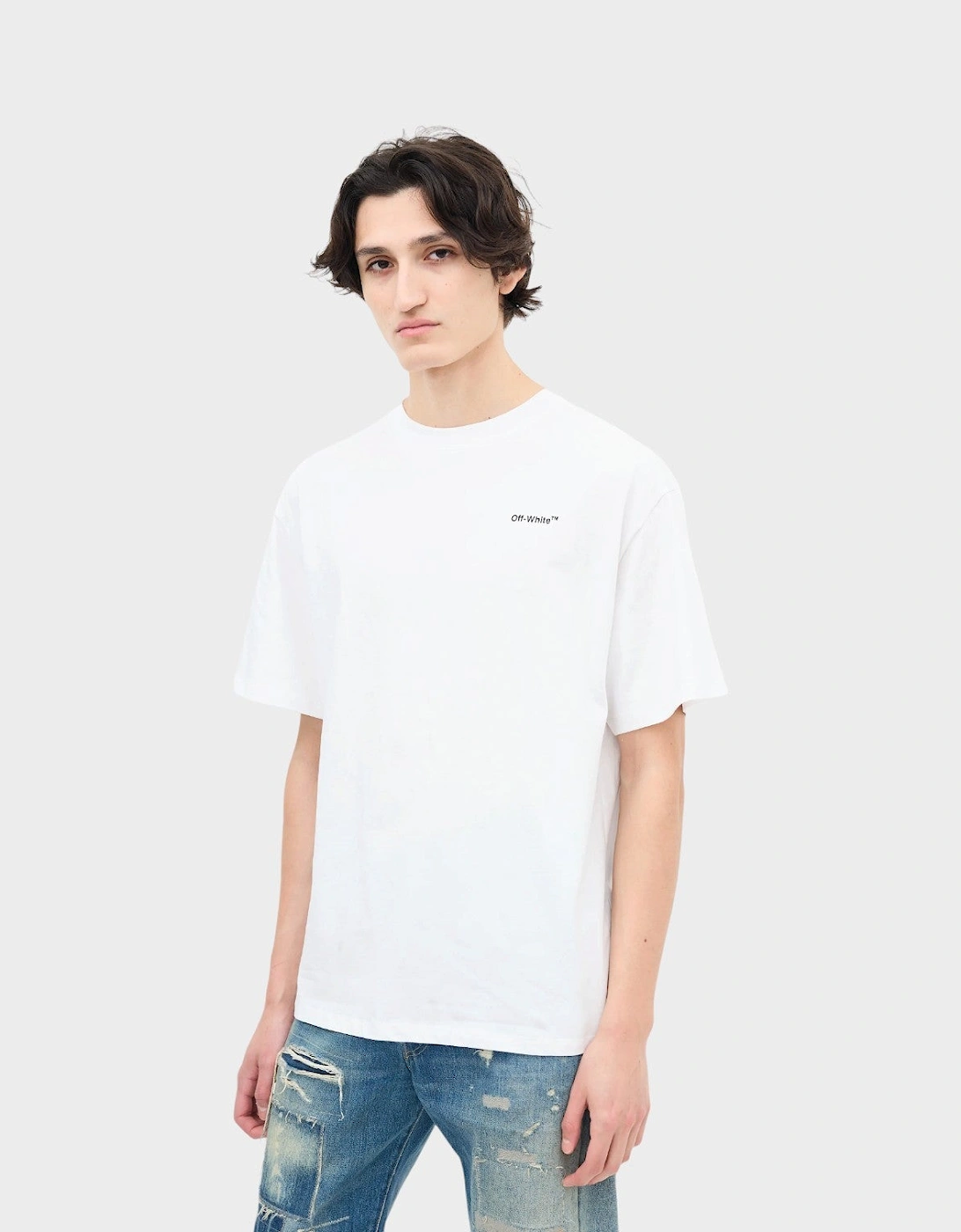 Chain Arrow Skate Short-Sleeve Tee White