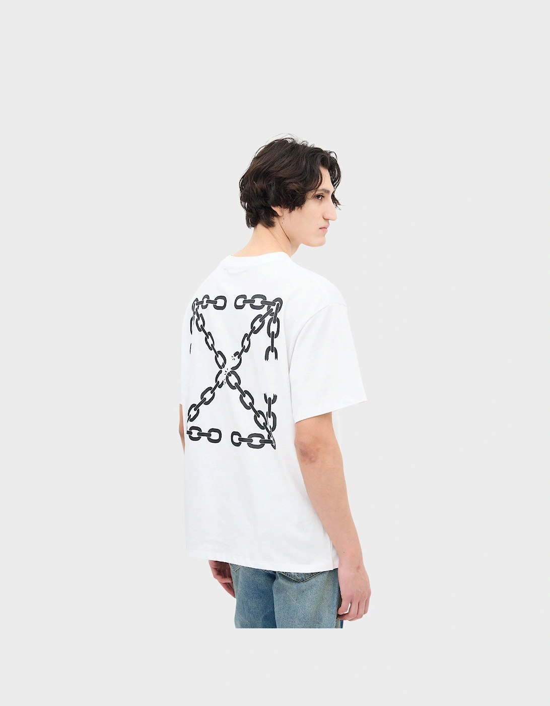 Chain Arrow Skate Short-Sleeve Tee White