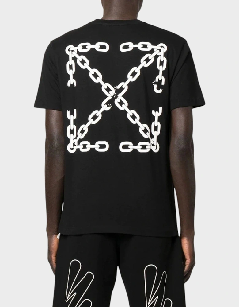 Chain Arrow Skate Short Sleeve T Shirt Black