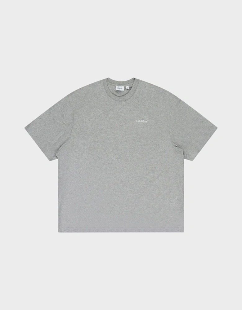 Chain Arrow Skate Fit T Shirt Heather Grey